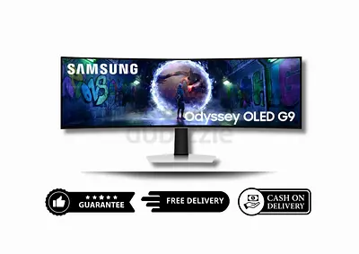 Samsung 49 Inch Odyssey OLED G9 DQHD 240Hz Gaming Monitor LS49DG934SUXEN - Free Delivery