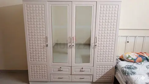 White 4-Door Wardrobe