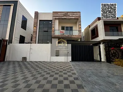فيلا مودرن بمنطقه الياسمين بعجمان ( طابقين + روف ) موقع متميز بالقرب لحديقه الحميديه