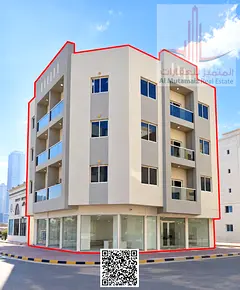 1 Bedroom Apartment for Rent in Al Alia Ajman with 2 Bathrooms Balcony Central AC Kitchen Family Onl