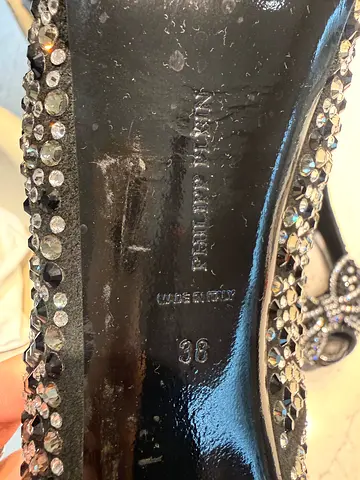 Philipp Plein Silver crystal-embellished women's heels, size 38