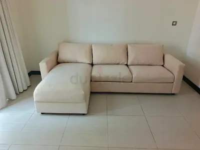 Beige color Ikea vimle lshape sofacumbed under storage