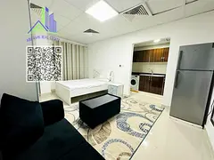 The finest studio in Al Nuaimiya 1, fully furnished with brand-new furniture, separate kitchen, prim