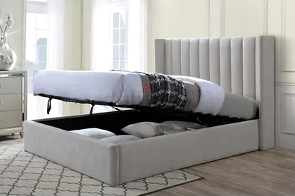 New King size Hydrolic Storage Family bed frame with Mattress Available