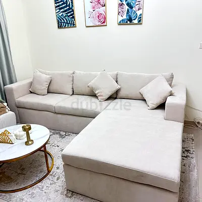 Brand New Luxury L Shaped Sofa with Spacious Chaise Lounge, Extra Deep Comfortable Seating