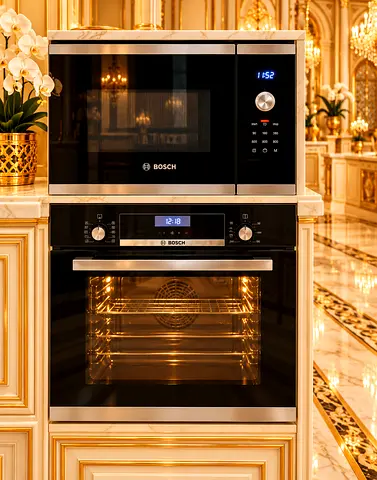 Bosch Series 6 Latest Model 60cm Built-In Electric Oven & Microwave Set