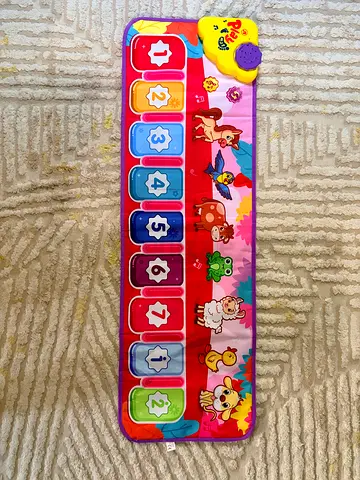 Kids Musical Playmat Piano with Numbers and Animal Sounds