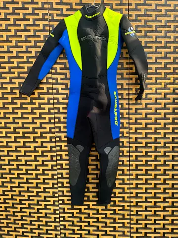 Scubapro Full Wetsuit - Men's/Unisex, Blue/Yellow, Excellent Condition