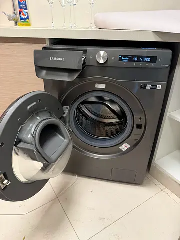 Samsung Front Load Washer - 9kg, Grey, Good Working Condition