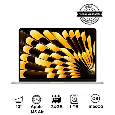 Macbook Air M5chip 16GB memory, 1TB storage SEALED