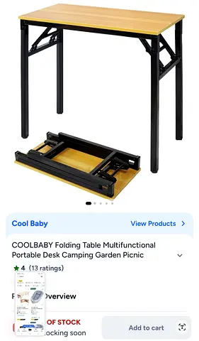 Foldable table