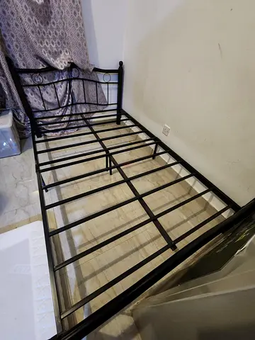 Bed with mattress