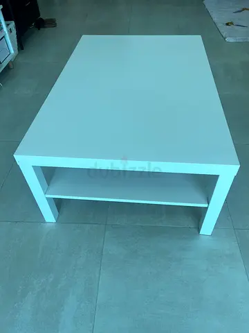 White modern rectangular coffee table / side table