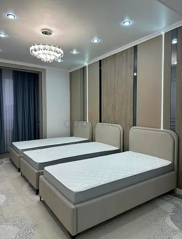 Matching Single Bed  with Upholstered Headboards