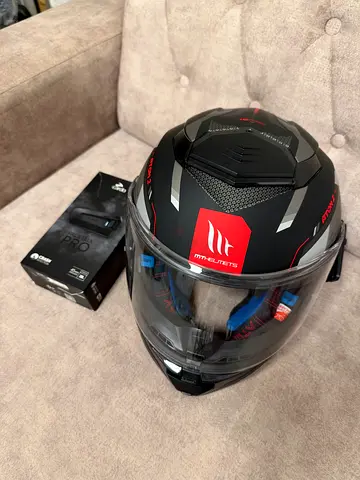 Premium MT Helmets Atom 2 SV Modular (size M) + Cardo Packtalk Pro Bundle