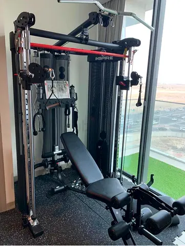 Inspire Fitness Full Body Home Gym System Multifunctional Cable Machine with Accessories