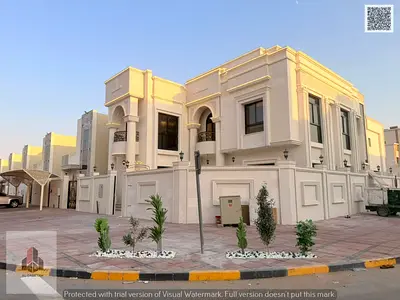 Luxury corner villa with a private pool for sale; prime location and high privacy, featuring elegant design and spacious areas—registration included.