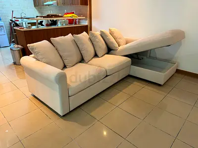 IKEA Gronlid L shape Sofa Bed Beige