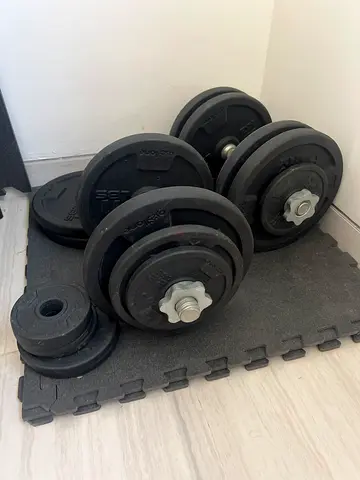 dumbbells 2 pcs, total weight 58 kg