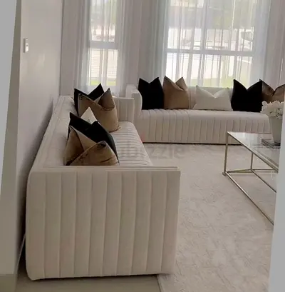 Modern beige colour 3+3 Sofa set available at wholesale Price