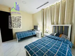 An exceptionally luxurious and high-end two-bedroom apartment with a living room, fully furnished wi