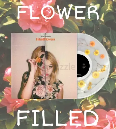 Beabadoobee fake it flowers limited flower filled vinyl!