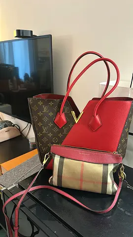 Louis Vuitton Kimono MM – Monogram & Red Leather Tote