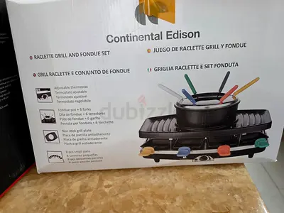 1.Continental Edison Raclette Grill  Fondue Set  2.raclette+grill+plancha 3.pancake grill 4.airfry