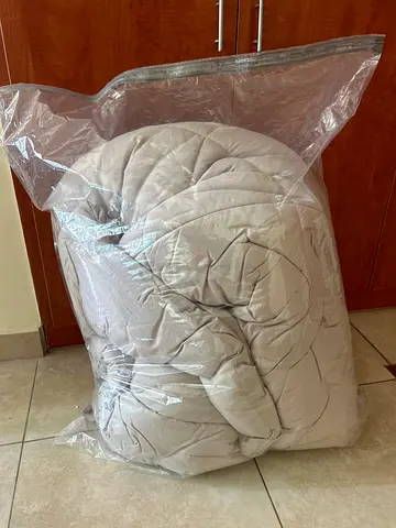 Light beige king-size comforter / duvet - gently used
