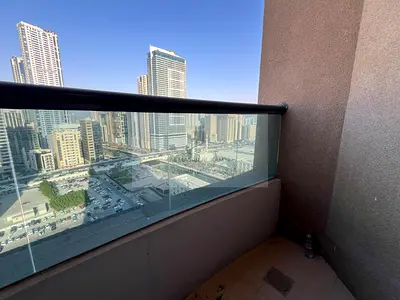 1BR Brand-New Apartment for Rent in Al Qasba | 2 Balconies | Master Bedroom | Free A/C, Gym & Pool