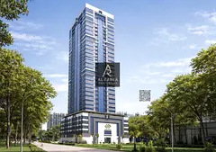 Monthly installment + freehold ownership + handover 2027 + gym, pool, garden + high floor + 818 sq f