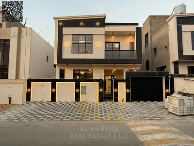 Al Helio 2 – Ajman | High-end Villa | 6 Bedrooms | Two Floors + Roof | Premium Finishing | Offer Includes Registration Fees