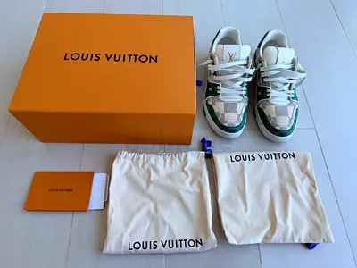 Louis Vuitton Trainer Damier White Green