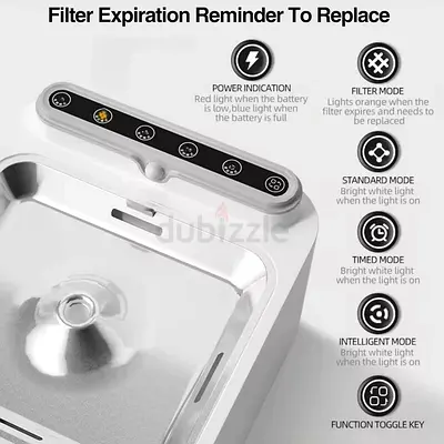 3.0L Wireless Cat Fountain with 2600mAh Battery