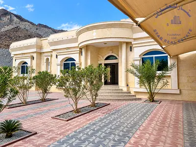 For Rent Single-Story Villa with Annex in Al Ghuzaymari, Fujairah | 4 Master Bedrooms, 6 Bathrooms, Living Hall, 2 Majlis Rooms, Maid’s Room