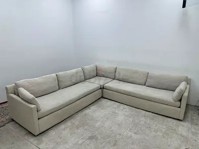 Like new condition west elm corner lshape sofa