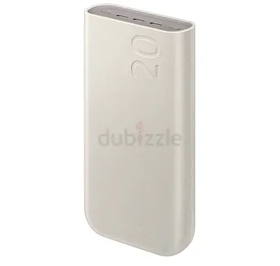 Samsung 20000mAh 45W Battery Pack with Three Type C Ports, Beige
