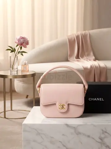 Light Pink Chanel Top-Handle Shoulder Bag