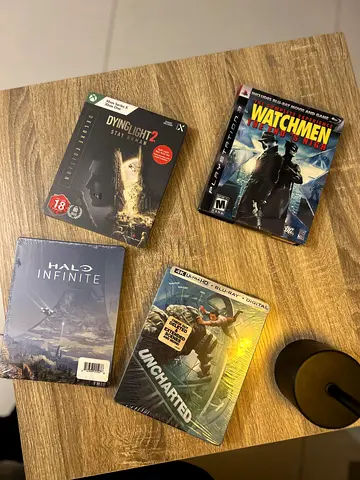 Brand New / Factory Sealed Video Games & 4K Movies (Halo, Dying Light 2, Watchmen PS3, Uncharted)