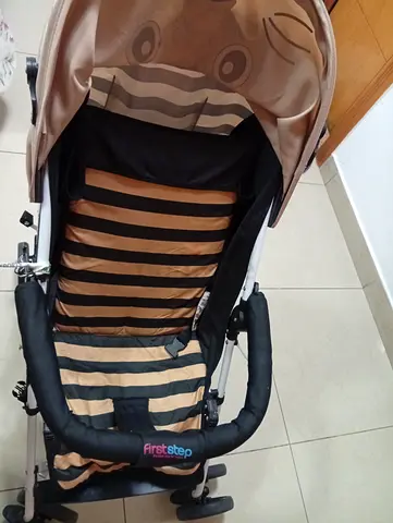 First Step striped lightweight baby stroller - good condition