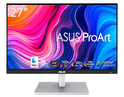 ASUS ProArt 27 inch Monitor, Adjustable Stand (Used)