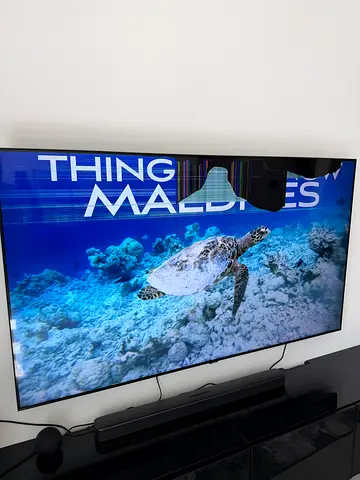 Samsung 75” TV with Damaged Screen for Parts or Repair