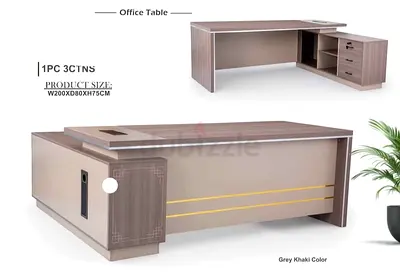 New 2 M L shape wooden Office Table for Manager