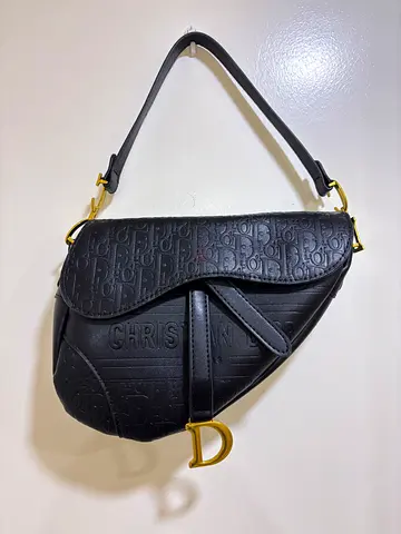 Dior saddle Women bag black