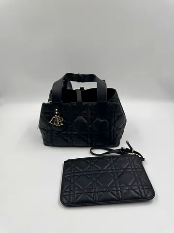 DIOR toujours black gold hardware small
