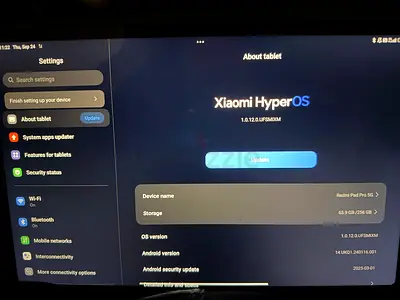 Xiaomi redmi pad pro, 8gb ram, 256gb 5g graphite grey