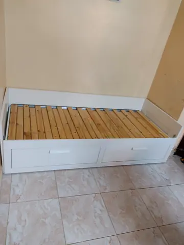 IKEA brimness daybed with 2 big storage drawers and 2 IKEA mattresses