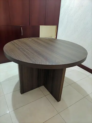 Round Wooden Dining Table - Good Condition