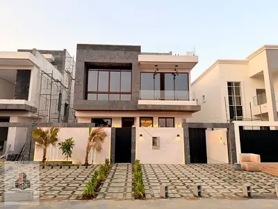 Luxury villa - 3 floors - registration fees included - in a good location - close to all services - excellent finishing - the best in Ajman