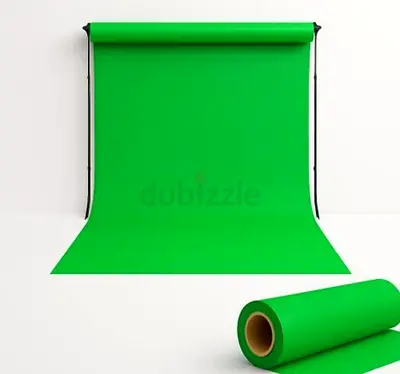 Green Screen Backdrop Roll with Stand - Studio Chromakey Background
